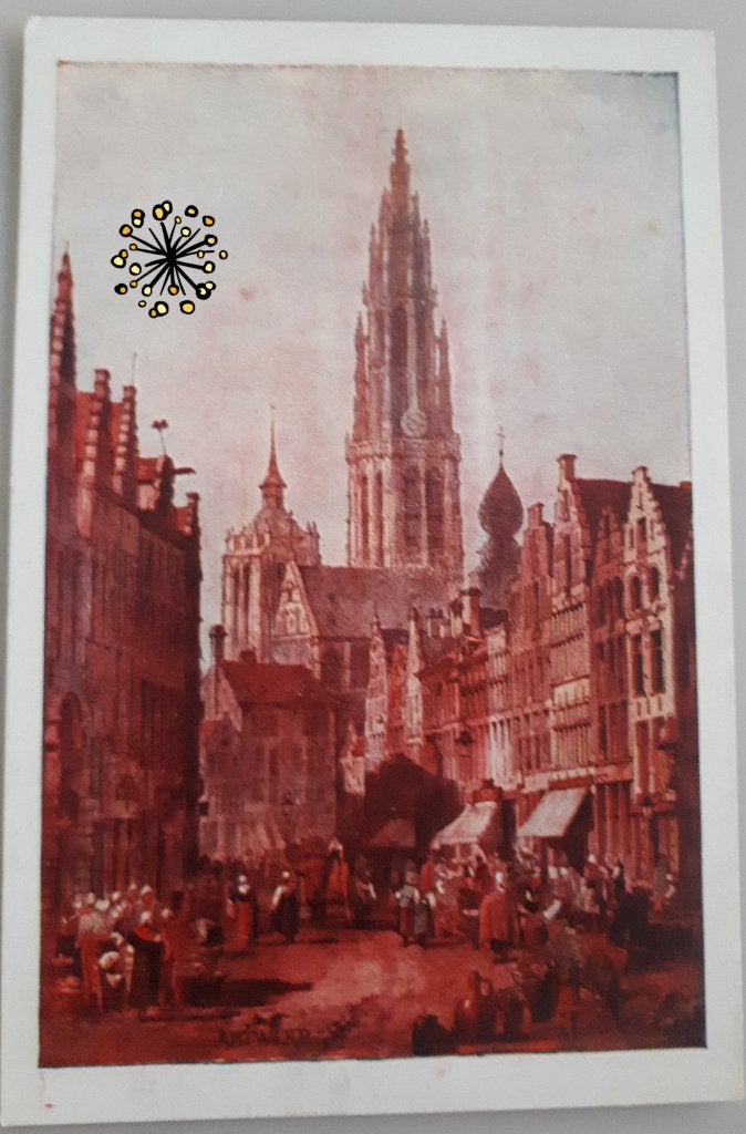 Oude PC ANTWERPEN voor Asiles soldats invalides Belges Ref84, Ophalen of Verzenden, 1920 tot 1940, Ongelopen, Antwerpen