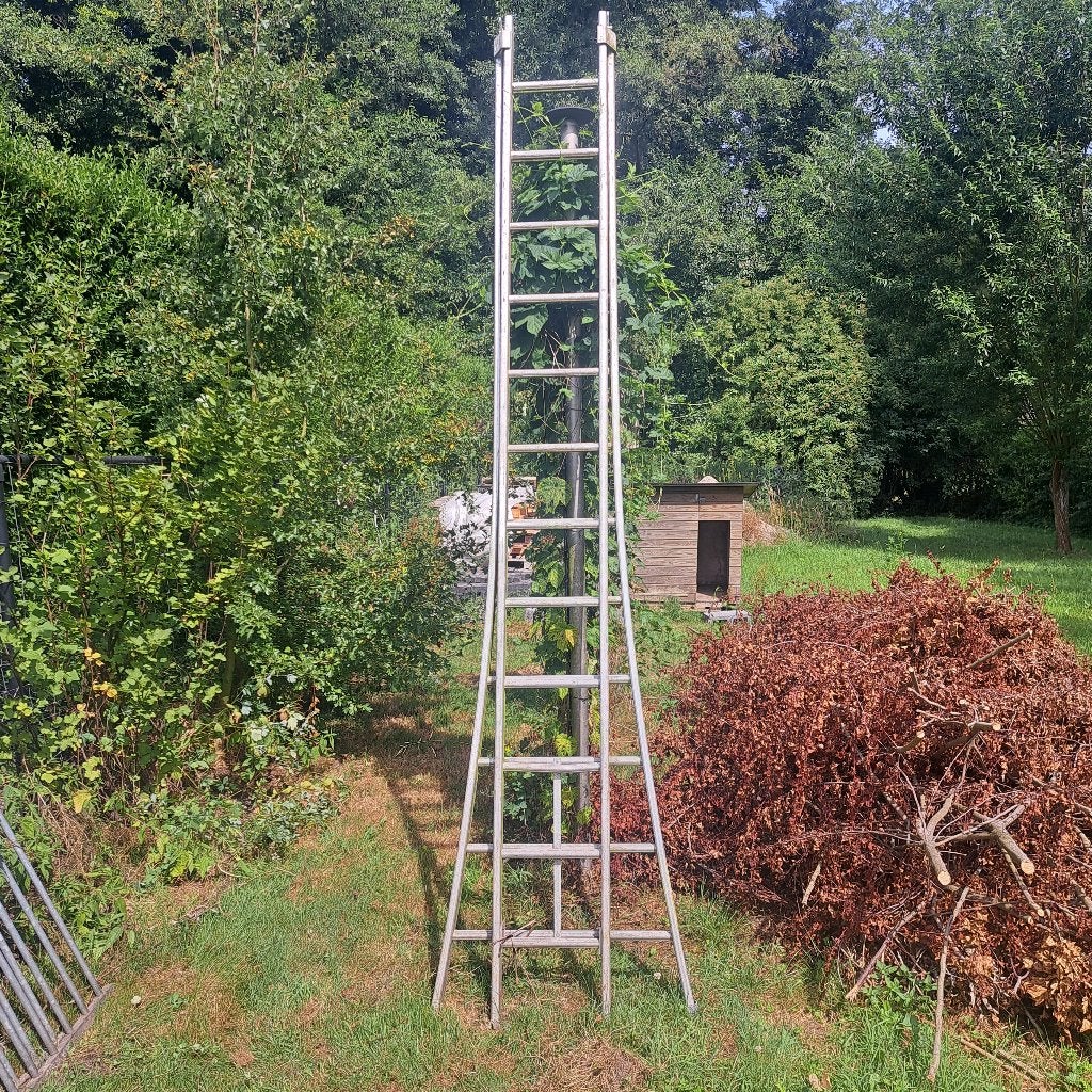 Ladder 2x12, Ophalen, Gebruikt, Ladder, Opvouwbaar of Inschuifbaar
