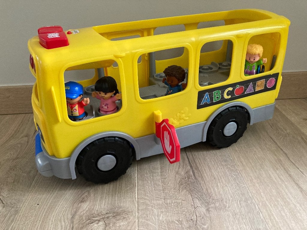 Grote autobus van Fisher Price - Little People, Ophalen of Verzenden, Zo goed als nieuw, Auto of Voertuig, Met geluid