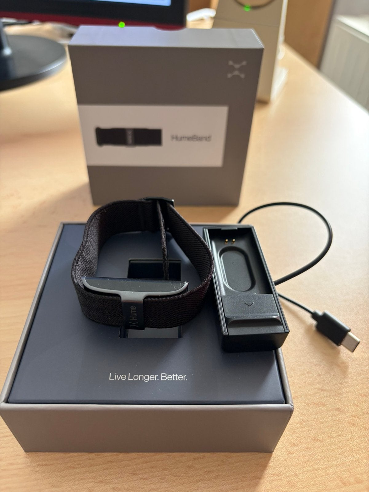 Hume Band 1.0 activity & health tracker – compleet, Handtassen en Accessoires, Activity trackers, Ophalen, Waterdicht, Zo goed als nieuw