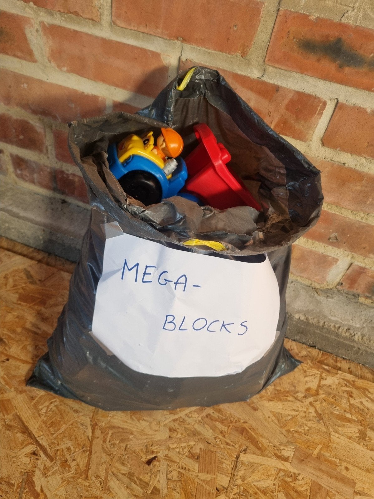 Pakket/zak met allerlei Megablocks, Ophalen