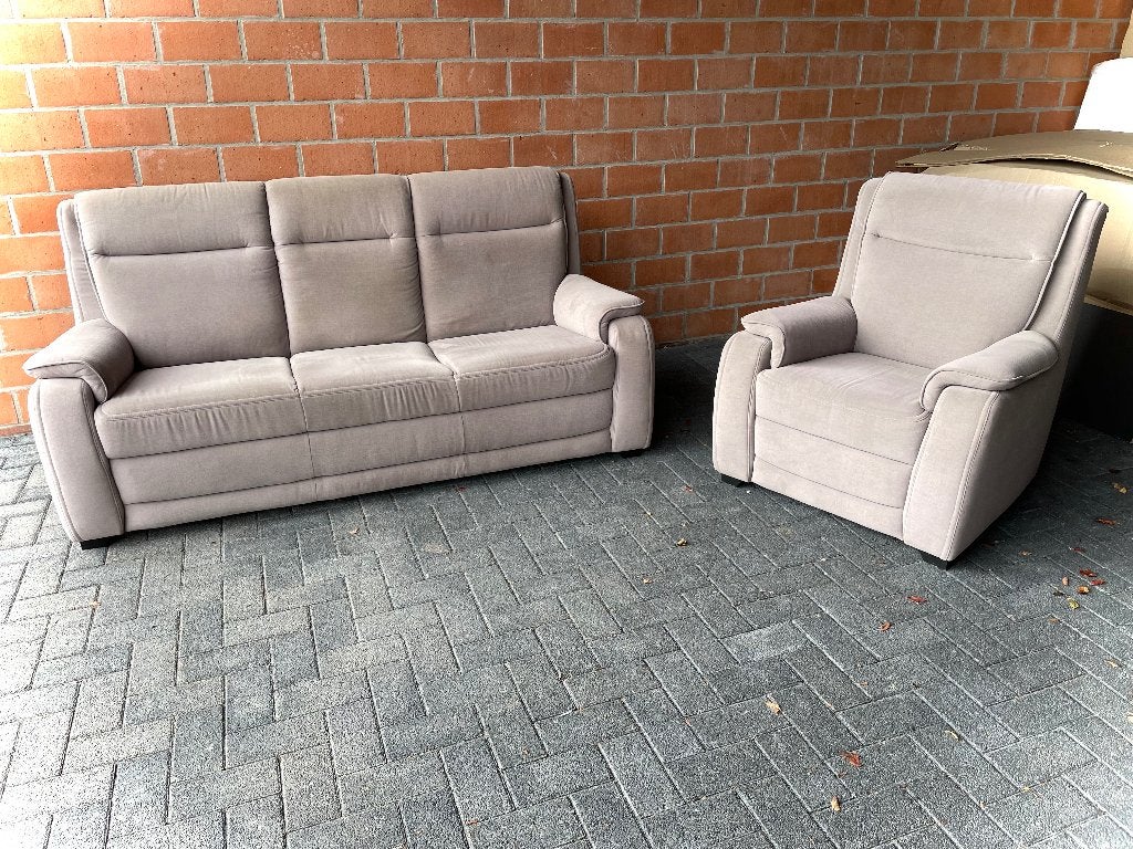 Salon in stof 3-1 zit / als nieuw, Enlèvement, Comme neuf, Tissus