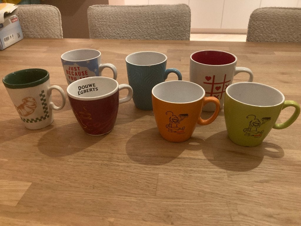 7 Tassen, Ophalen, Gebruikt, Kop(pen) en/of Schotel(s)