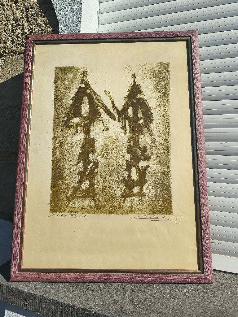 lithographie signe  Remy cornelissen, Antiquités & Art, Enlèvement ou Envoi, Lithographie