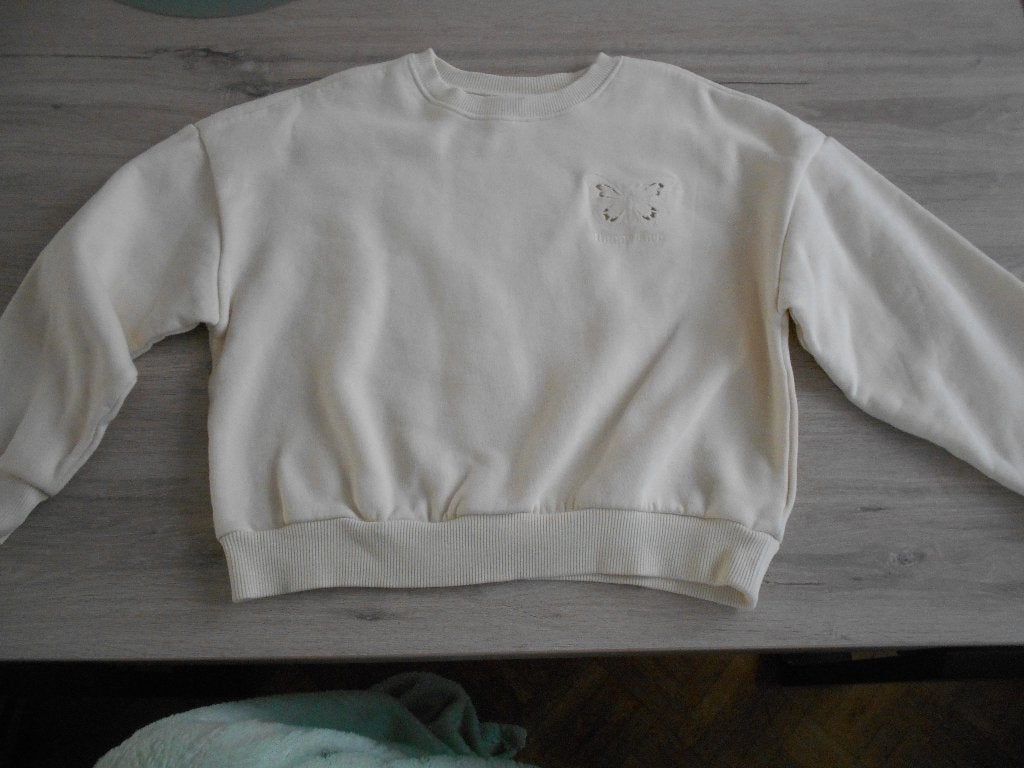 creme achtige trui maat 152 happy days, Ophalen of Verzenden, Zo goed als nieuw, Meisje, Trui of Vest