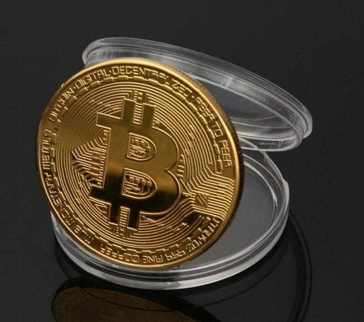 piece bitcoin avec étui, Timbres & Monnaies, Monnaies | Amérique, Enlèvement ou Envoi