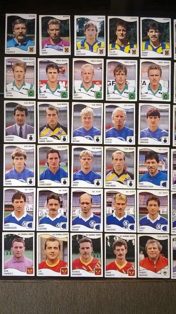 59x PANINI FOOTBALL BELGIUM 1990, Ophalen of Verzenden, Poster, Plaatje of Sticker