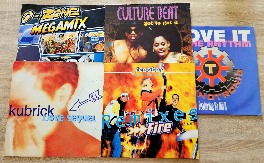 12" Maxi - Lot O-Zone  Culture Beat  Technotronic  Scooter /, 12 pouces, Utilisé, Electro, Autres types