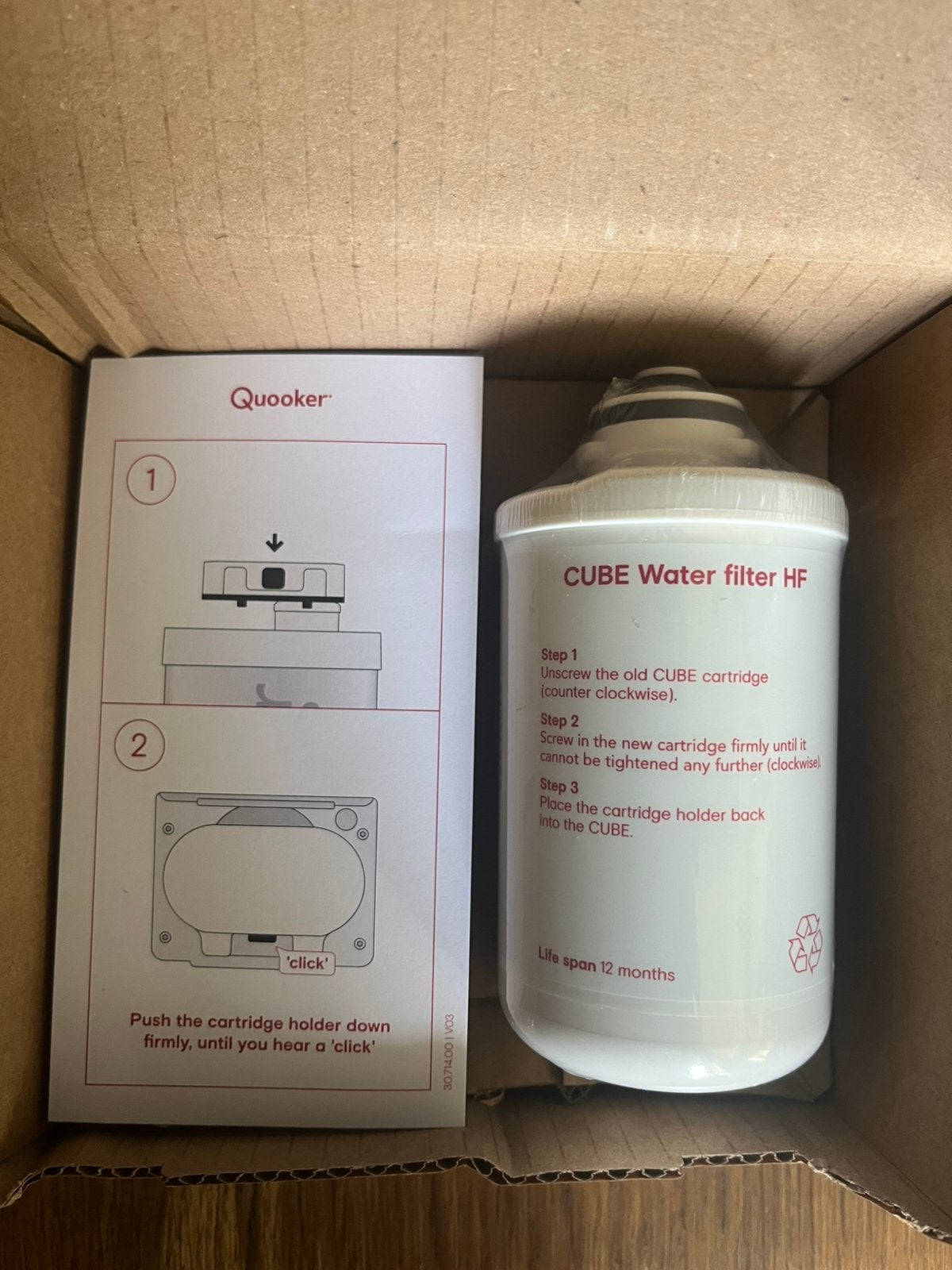 Quooker CUBE waterfilter HF, Enlèvement, Neuf