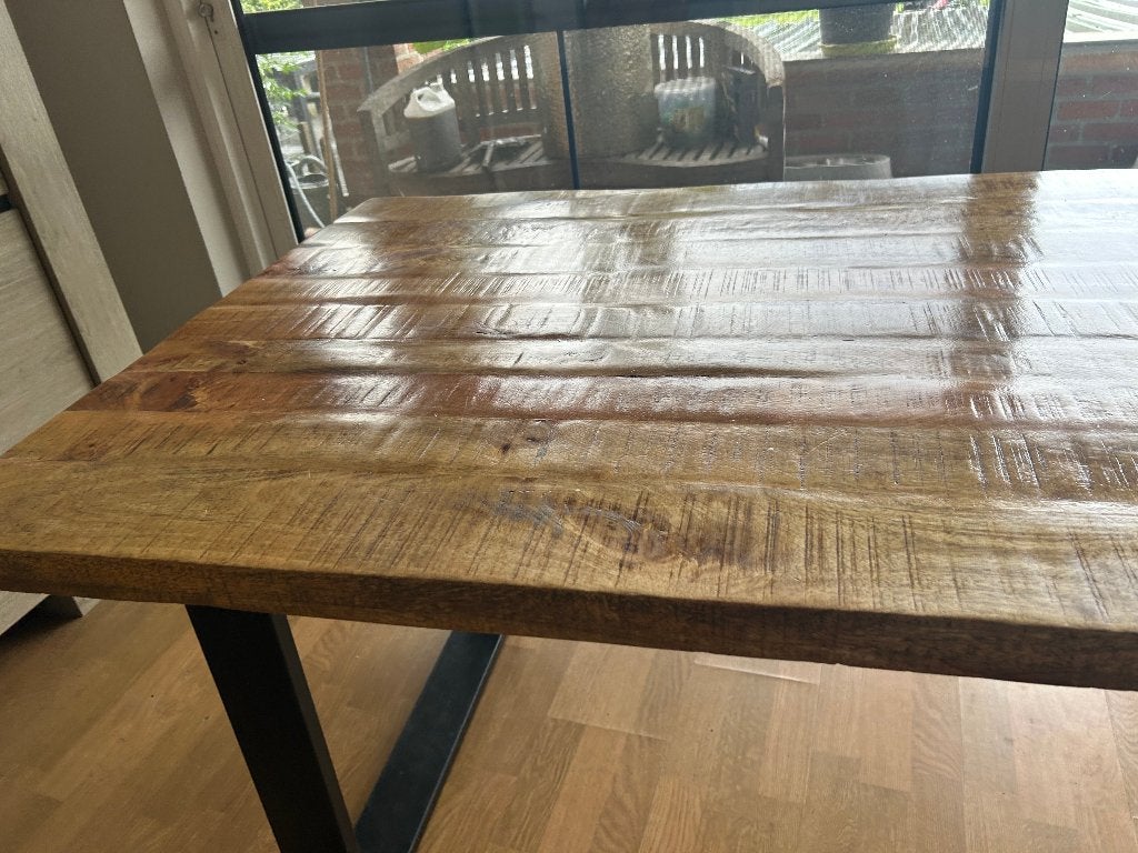 Keukentafel, Huis en Inrichting, Tafels | Eettafels, Ophalen, Kan voor alle stijlen gebruikt worden, 50 tot 100 cm, Zo goed als nieuw