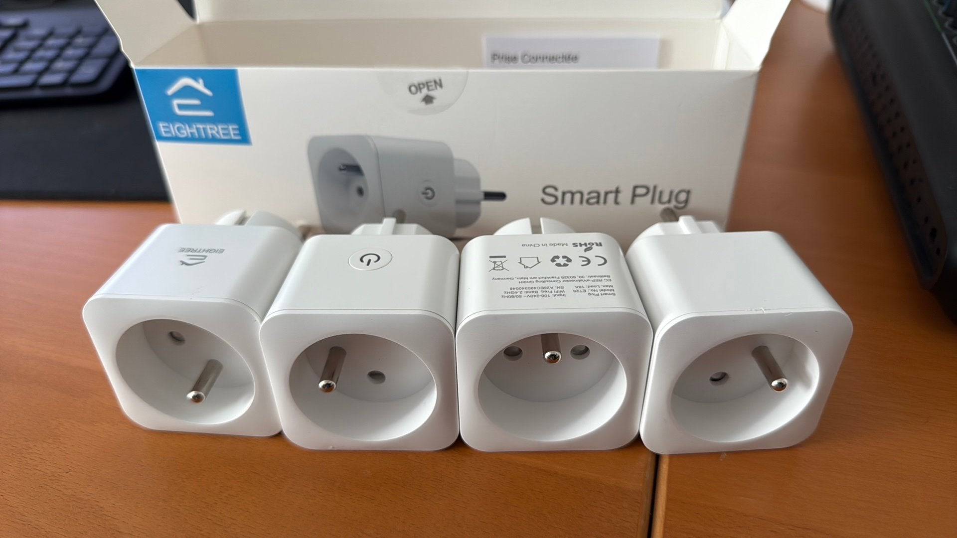 Lot de 4 prises connectées Eightree ET26, Computers en Software, Powerlines, Ophalen, Nieuw