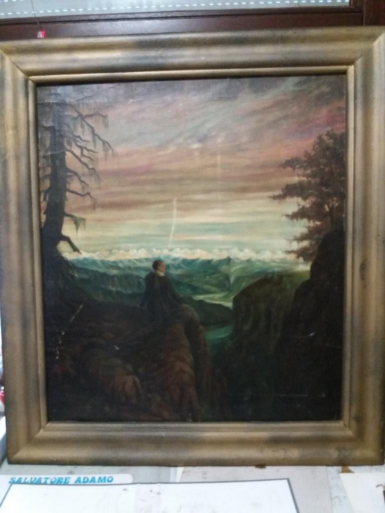 Groot schilderij op doek, Ophalen