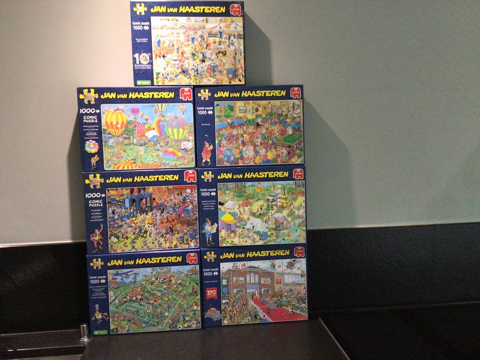 Puzzels jan van haasteren 1000 stukjes, Enlèvement, Comme neuf