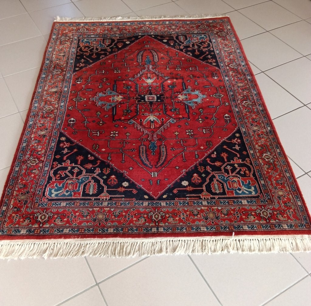Oosters tapijt, Ophalen, Gebruikt, 100 tot 150 cm, Blauw