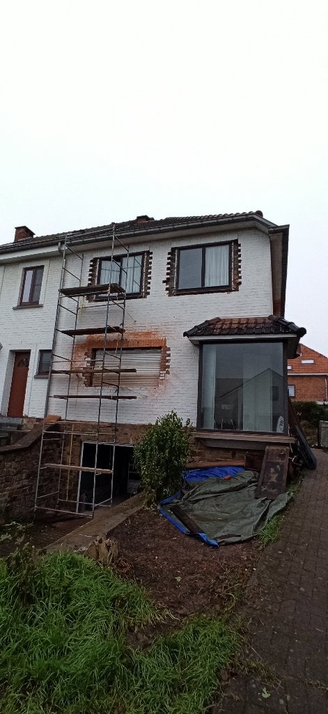 Échafaudage de maçon, façade, Bricolage & Construction, Échelles & Escaliers, Enlèvement, Utilisé