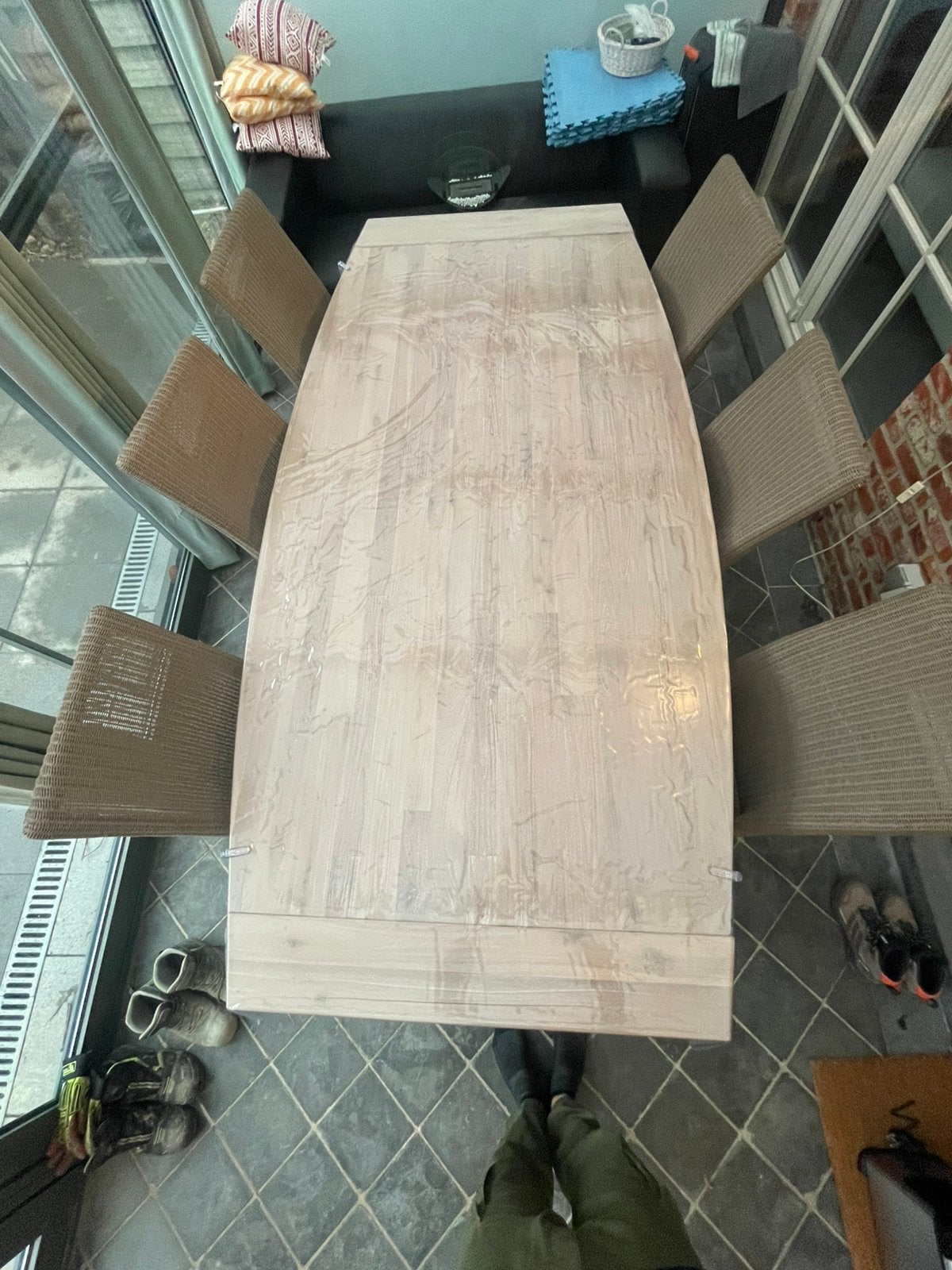 Eettafel Henders & Hazel + 6 stoelen vincent sheppard, Ophalen, Zo goed als nieuw
