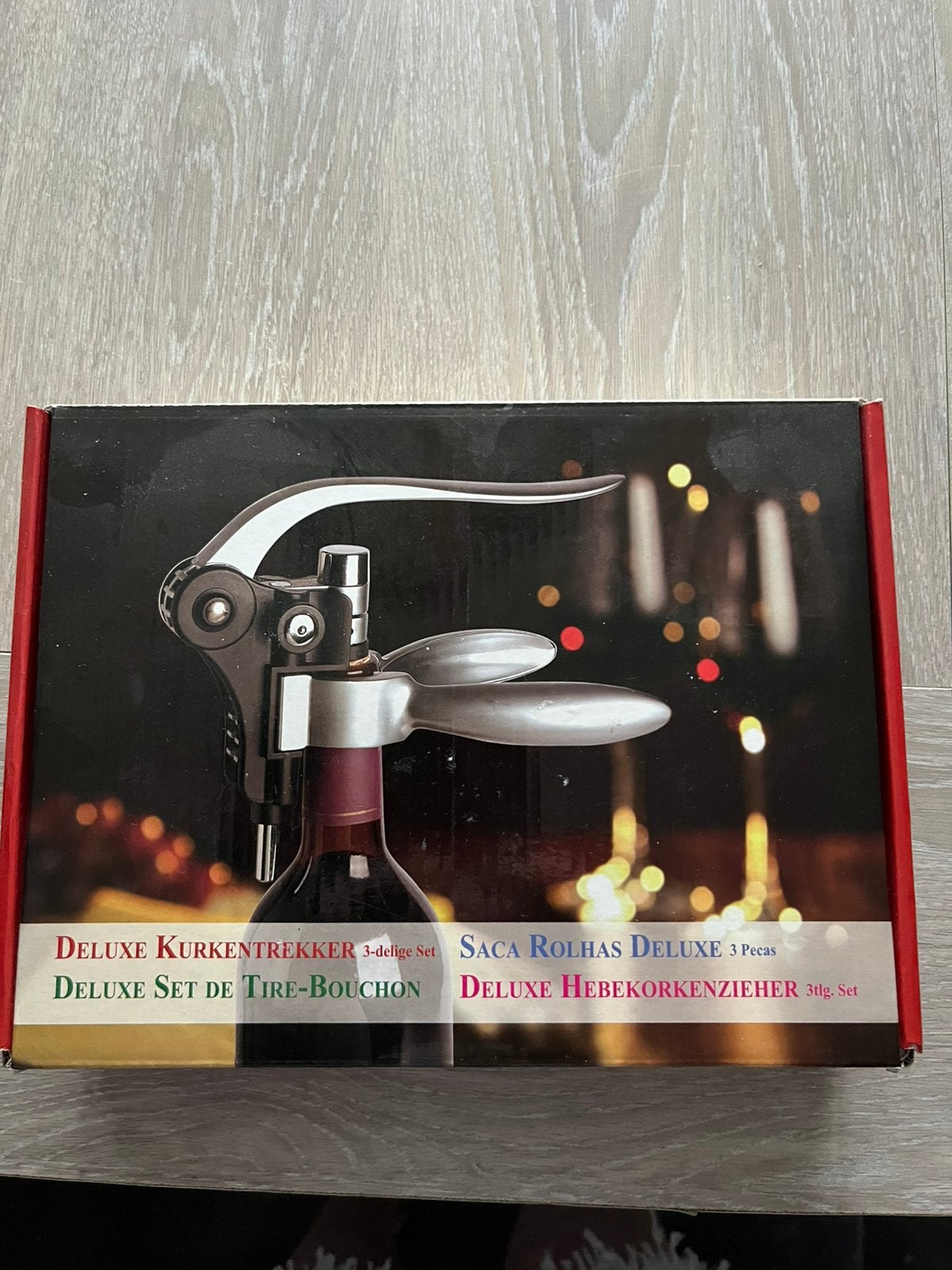 Deluxe kurkentrekker set, Divers, Emballage cadeau, Enlèvement ou Envoi, Neuf, Boite cadeau
