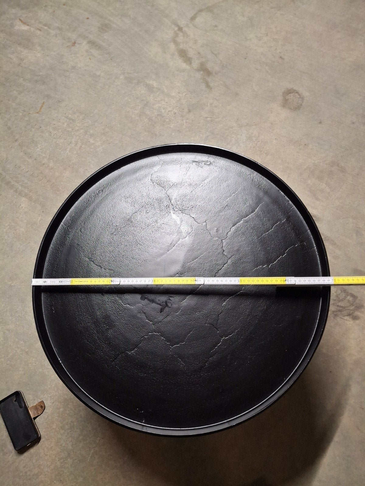 metalen bijzettafeltjes zwart, Huis en Inrichting, Tafels | Bijzettafels, Ophalen, Minder dan 45 cm, Strak, Metaal of Aluminium