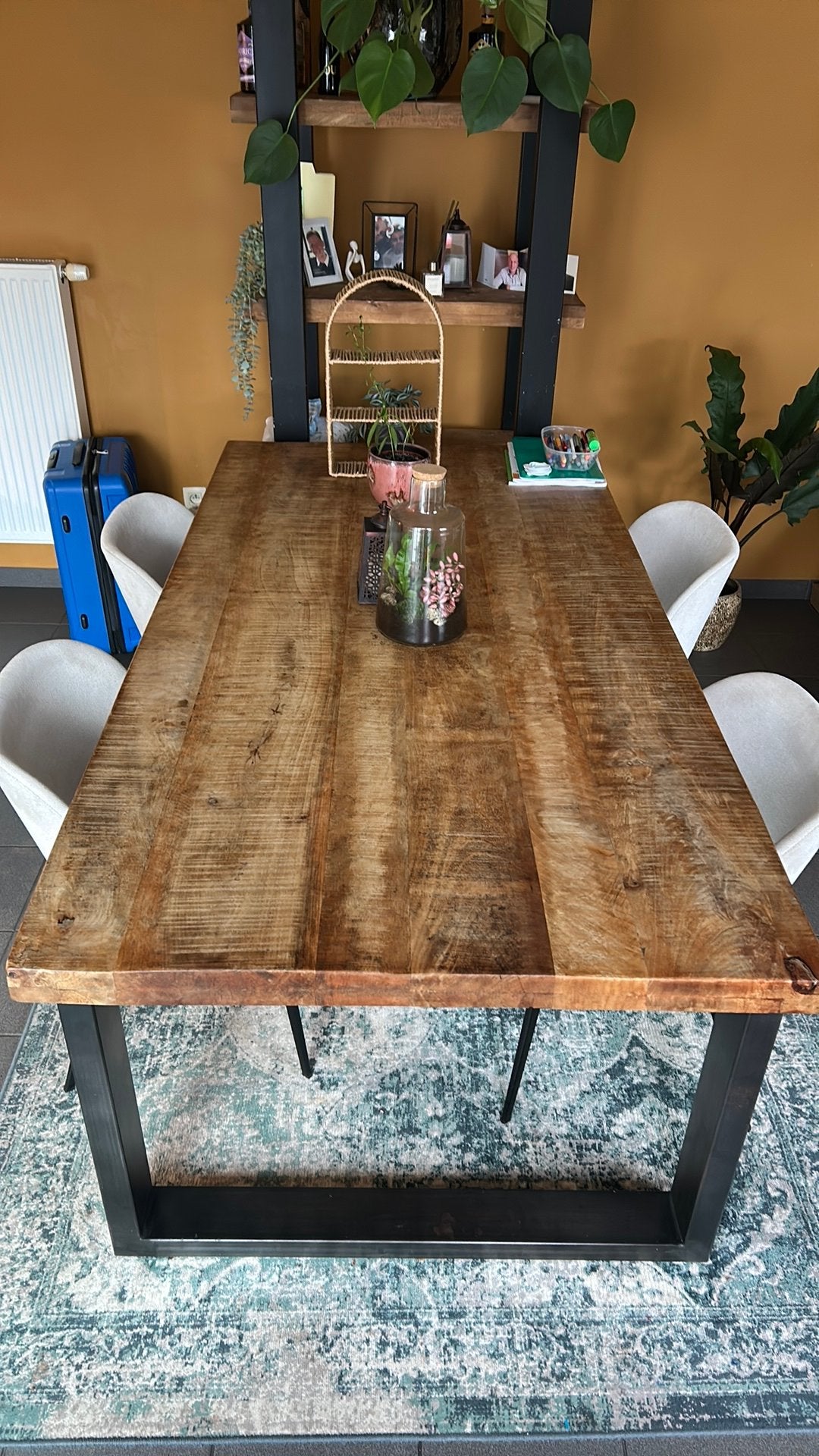 Mangohouten eettafel, Ophalen, Zo goed als nieuw