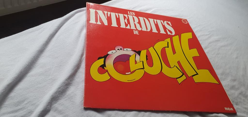 Groot Coluche-vinyl in goede staat, Ophalen