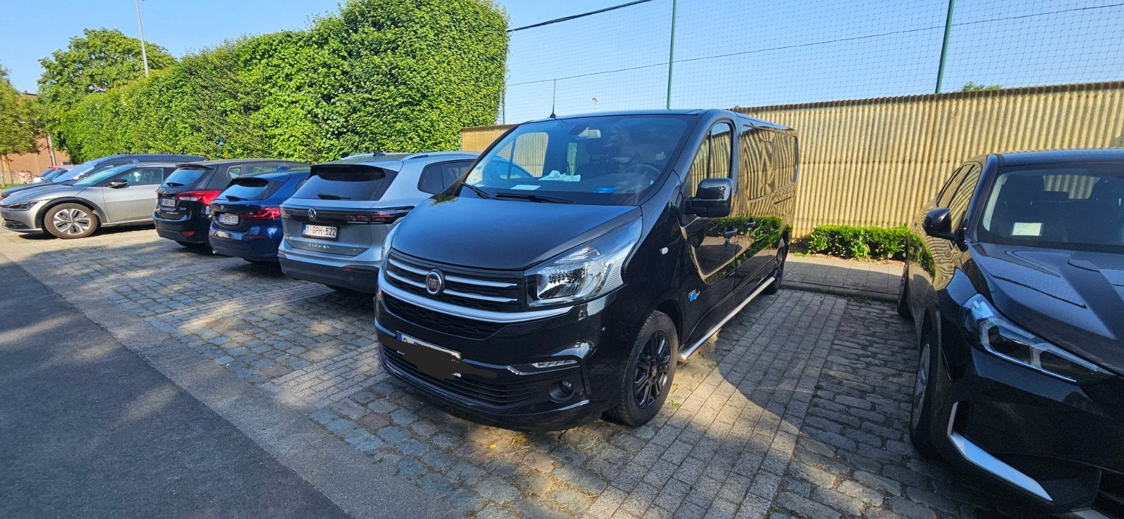 Fiat Talento Squadra 2.0 Diesel L2H1 170pk utilitaire double, Auto's, Zwart, Leder, Adaptive Cruise Control, Te koop
