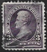 1 Postzegel USA 1894 Presidenten en politici A.Jackson, Enlèvement ou Envoi, Affranchi, Amérique du Nord