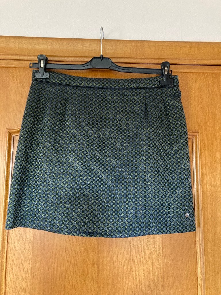 Groen rokje (gevoerd), Terre Bleue, maat 40 rits achteraan,, Maat 38/40 (M), Terre Bleue, Ophalen of Verzenden, Zo goed als nieuw