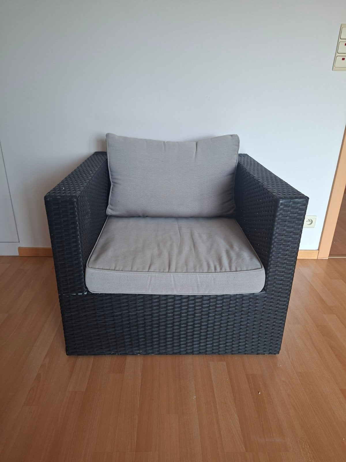 tuinzetel, Tuin en Terras, Ophalen, Gebruikt, Wicker, Loungeset