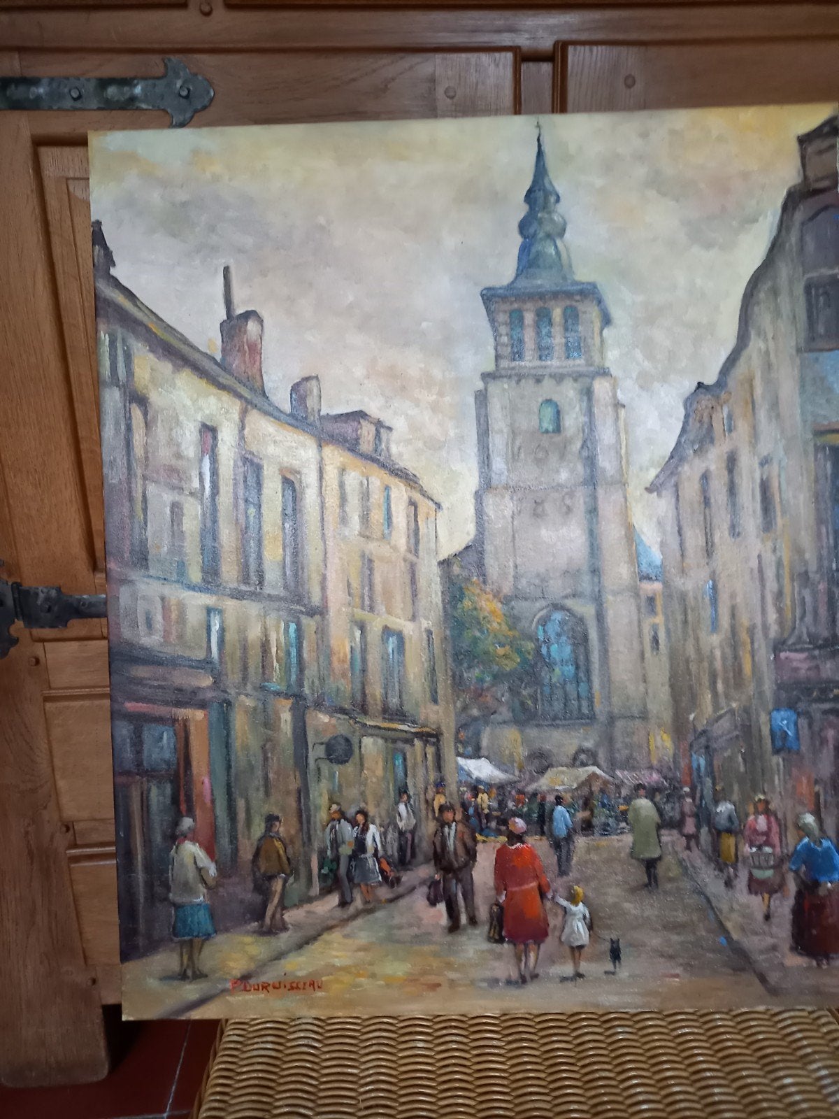 huile, Antiquités & Art, Art | Peinture | Classique, Enlèvement, Signé, Toile