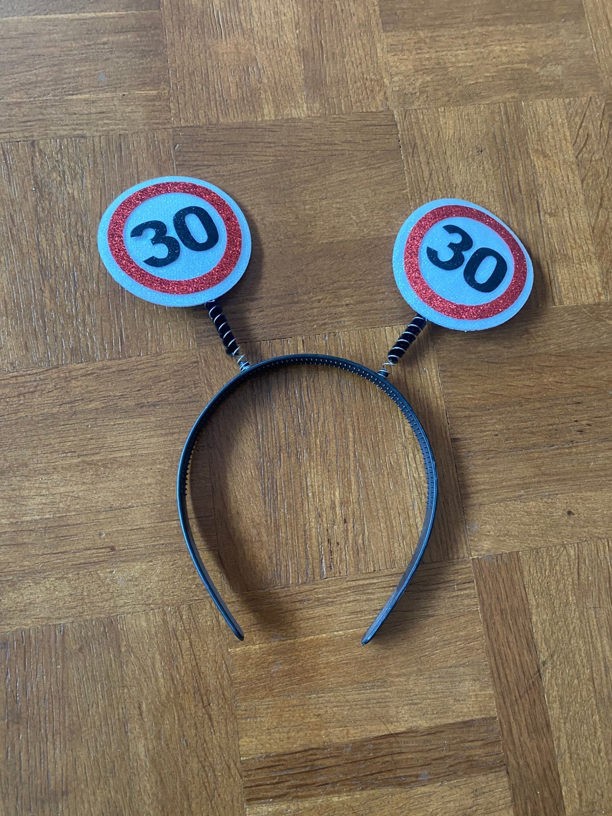 Serre-tête 30 ans accessoire anniversaire, Enlèvement ou Envoi, Comme neuf, Chapeau ou Perruque