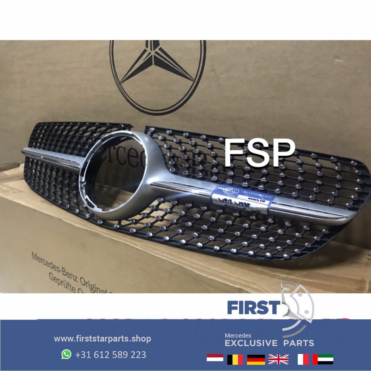 W213 W238 E KLASSE DIAMOND GRIL origineel Mercedes 2016-2020, Auto-onderdelen, Gebruikt, -, Ophalen of Verzenden, -