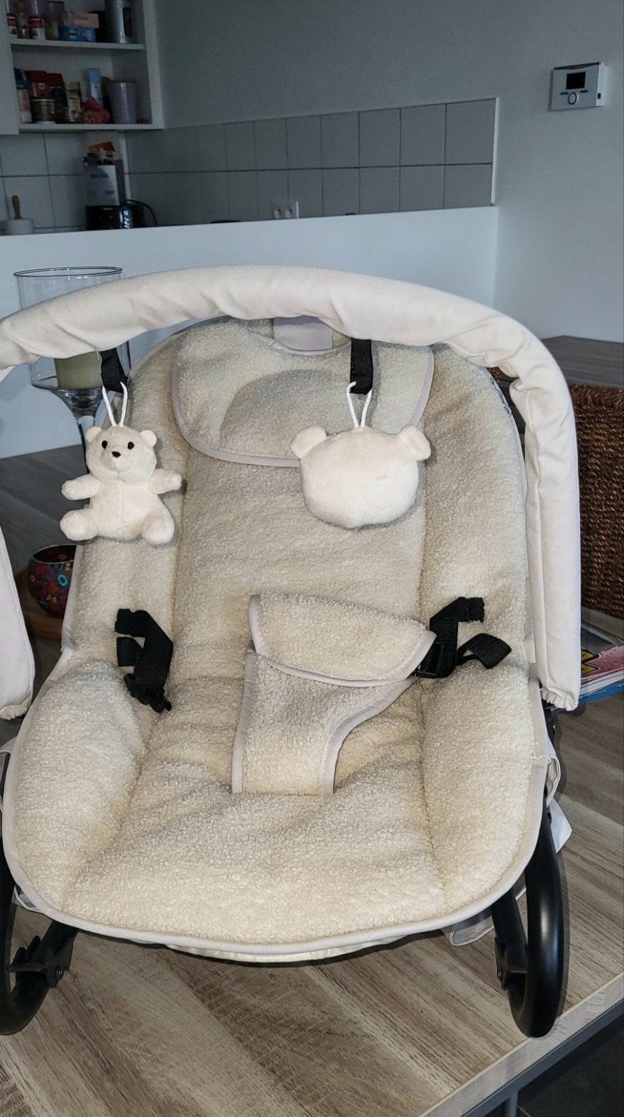 XAdventure Rocker Teddy wipstoeltje, Beige (goed als nieuw), Kinderen en Baby's, Ophalen, Verstelbaar