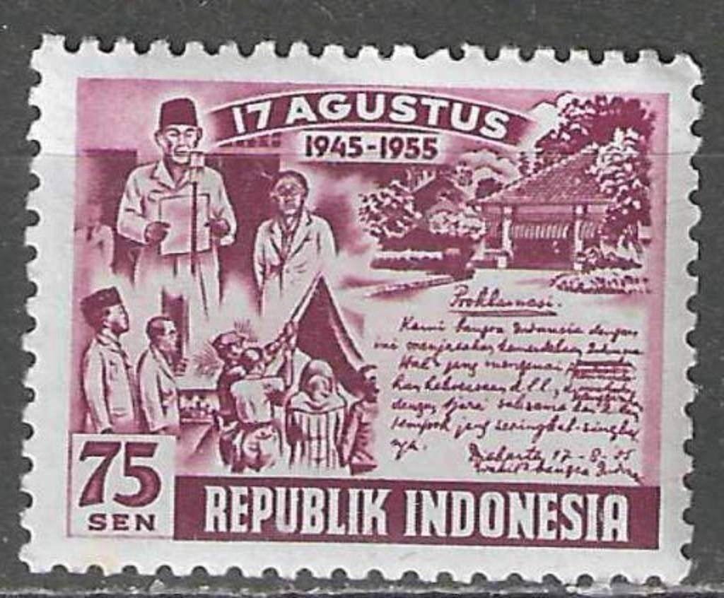 Indonesie 1955 - Yvert 100 - 10 Jaar Onafhankelijk (ZG), Postzegels en Munten, Verzenden, Postfris