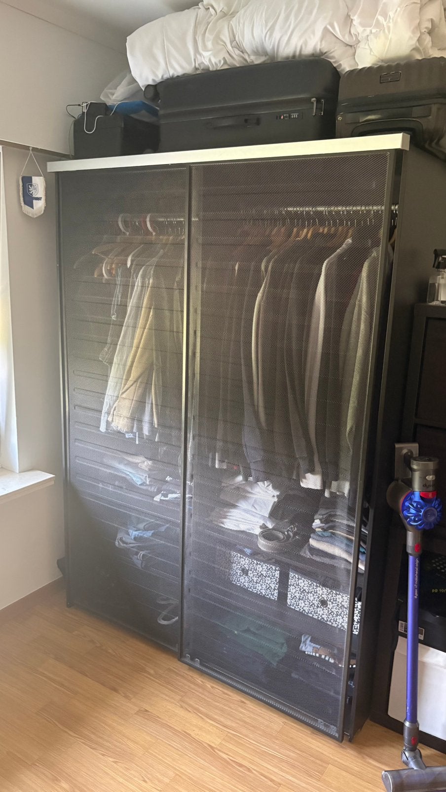 Kleerkast, Huis en Inrichting, Ophalen, Gebruikt, 100 tot 150 cm, 150 tot 200 cm