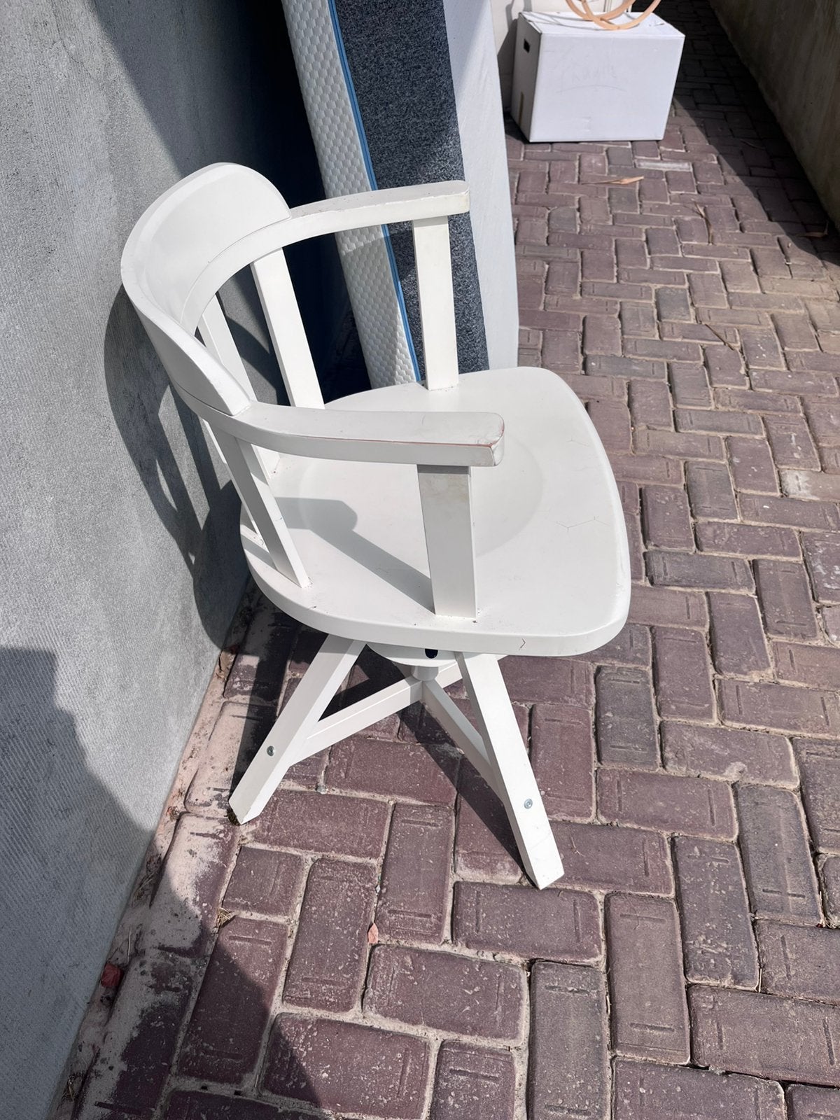Buraustoel wit, Enlèvement, Utilisé, Blanc, Vélo de bureau