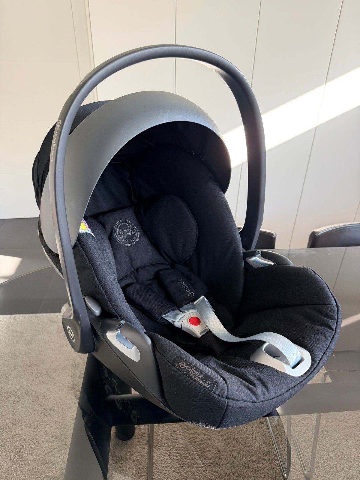Cybex Cloud Z i-Size siège auto noir Platinium, Gebruikt, Isofix, 0 t/m 13 kg, Verstelbare rugleuning