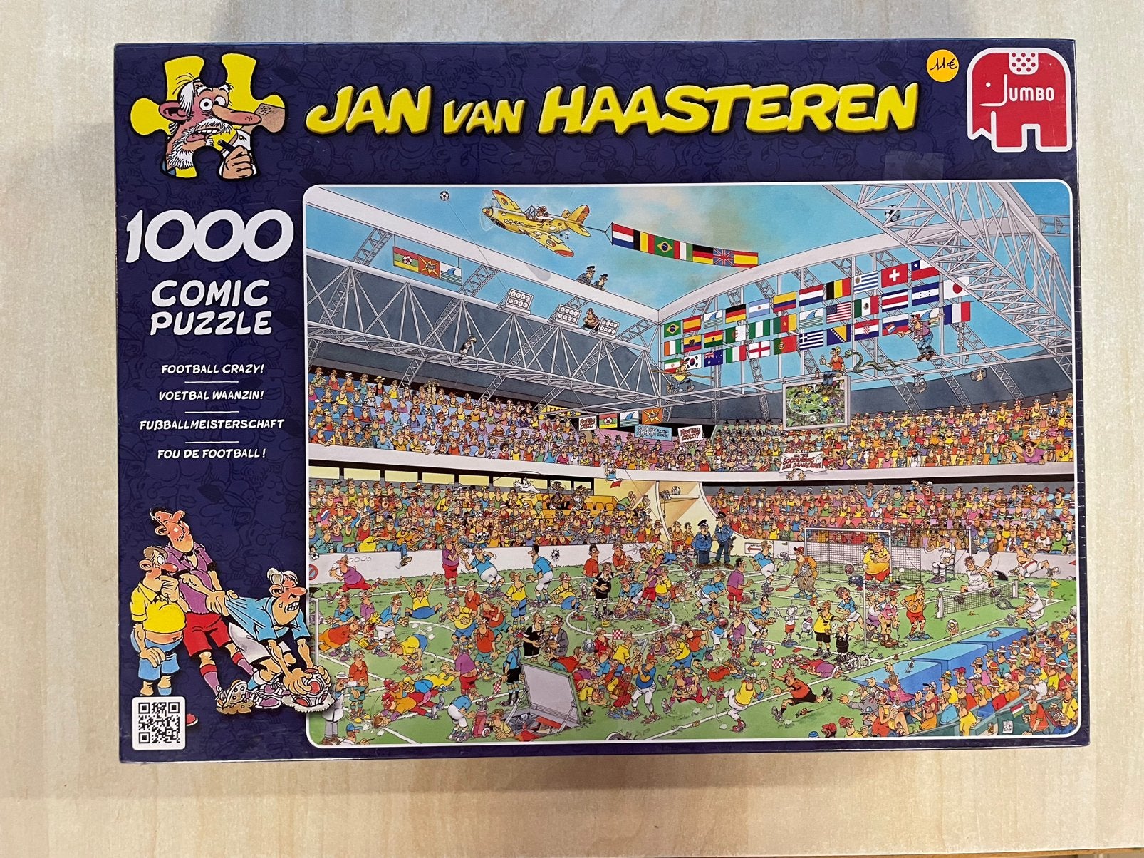 Voetbalwaanzin Jan van Haasteren NIEUW, Enlèvement ou Envoi, 500 à 1500 pièces, Neuf, Puzzle