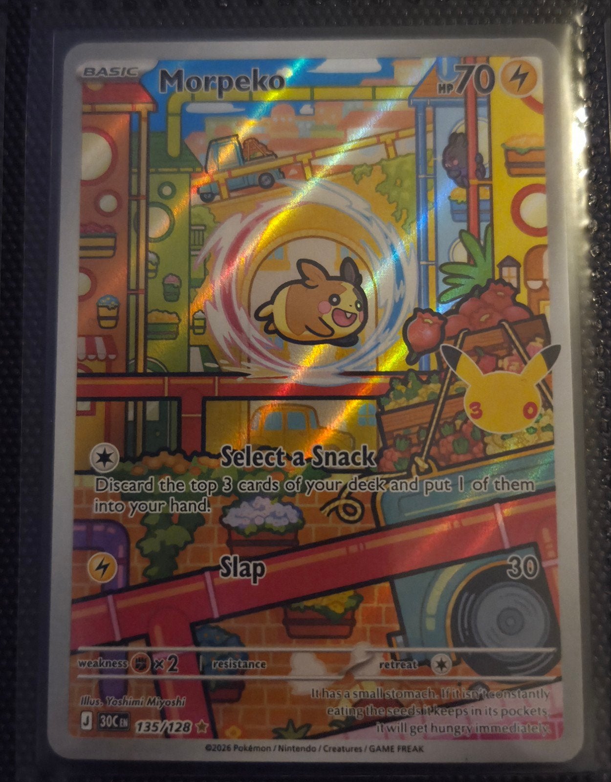 Pokémon kaart Morpeko Illustration Rare, Ophalen of Verzenden, Nieuw, Losse kaart, Foil