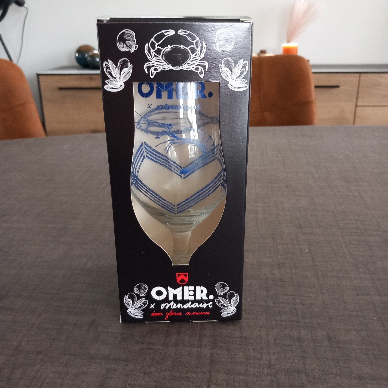 Omer glas Ostendaise 2026, Verzamelen, Glas en Drinkglazen, Ophalen, Nieuw, Bierglas