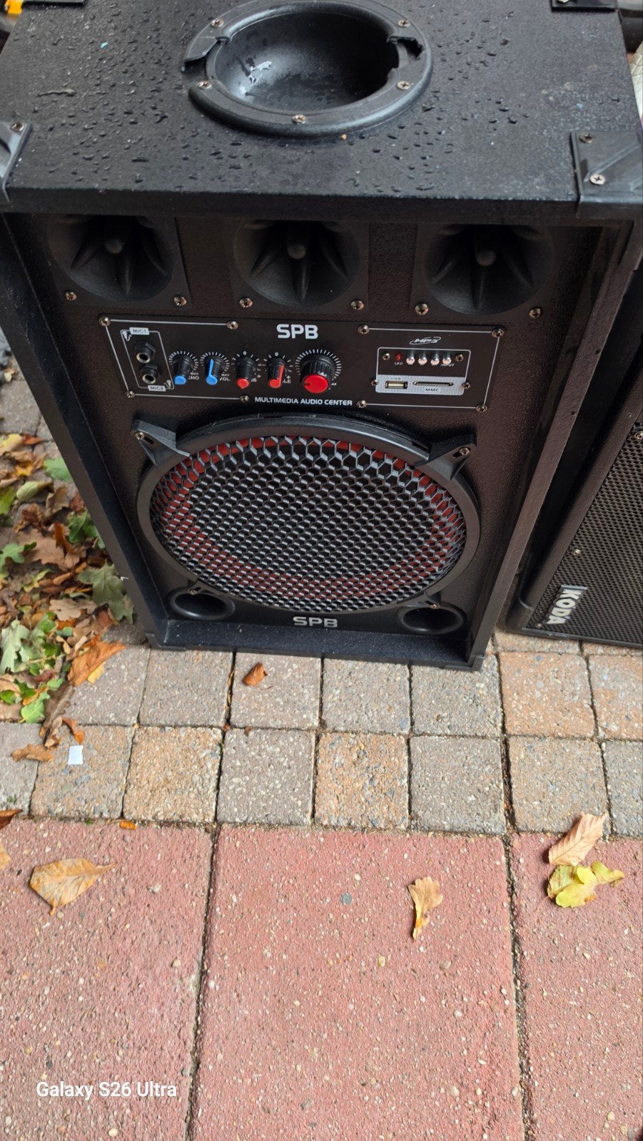 speakerset met microfoon 800 watt, Ophalen of Verzenden, Zo goed als nieuw, Speler