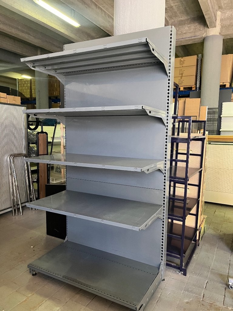 RAYONNAGES DE MAGASIN GRIS FONCÉ – MURAUX & GONDOLES, Articles professionnels, Enlèvement