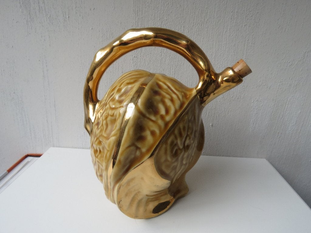 Vintage likeurkaraf Louis Roques Walnoot, Ophalen of Verzenden