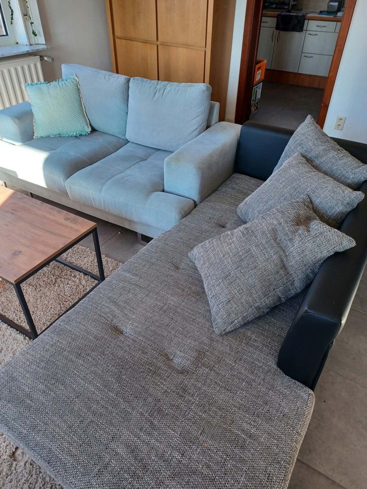 2 mooie sofa’s, Huis en Inrichting, Ophalen, Gebruikt, Leer
