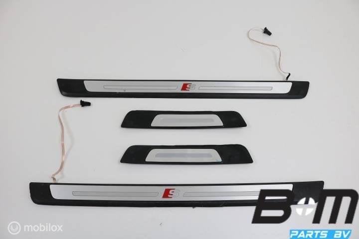 S-line dorpellijsten voorzijde Audi A4 8W 8W0947417A, Auto-onderdelen, Interieur en Bekleding, Gebruikt