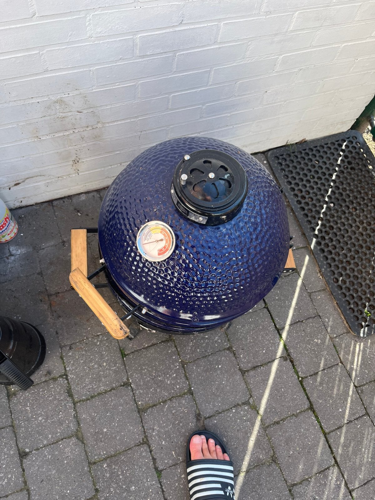 Mooie bbq met afdekzeil. 3xgebruikt, Jardin & Terrasse, Barbecues au charbon de bois, Enlèvement, Utilisé