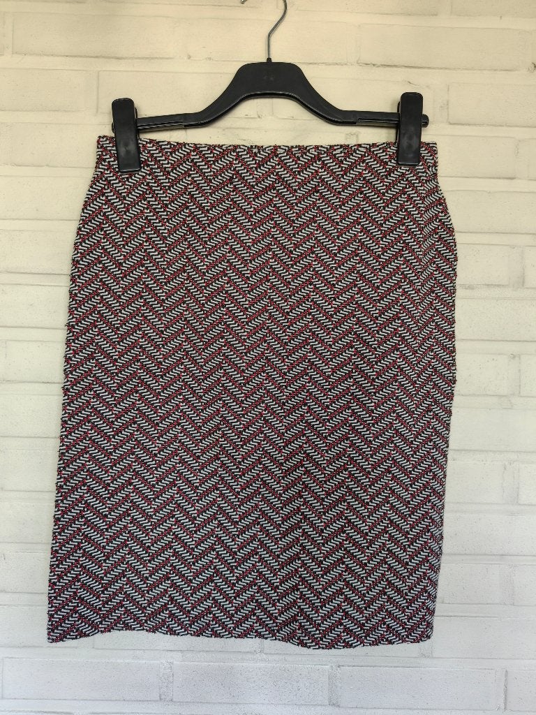 Wit, bordeaux, zwarte winterrok, L’Histoire de Louise, S, Kleding | Dames, Rokken, Ophalen, Meerkleurig, Zo goed als nieuw, Knielengte
