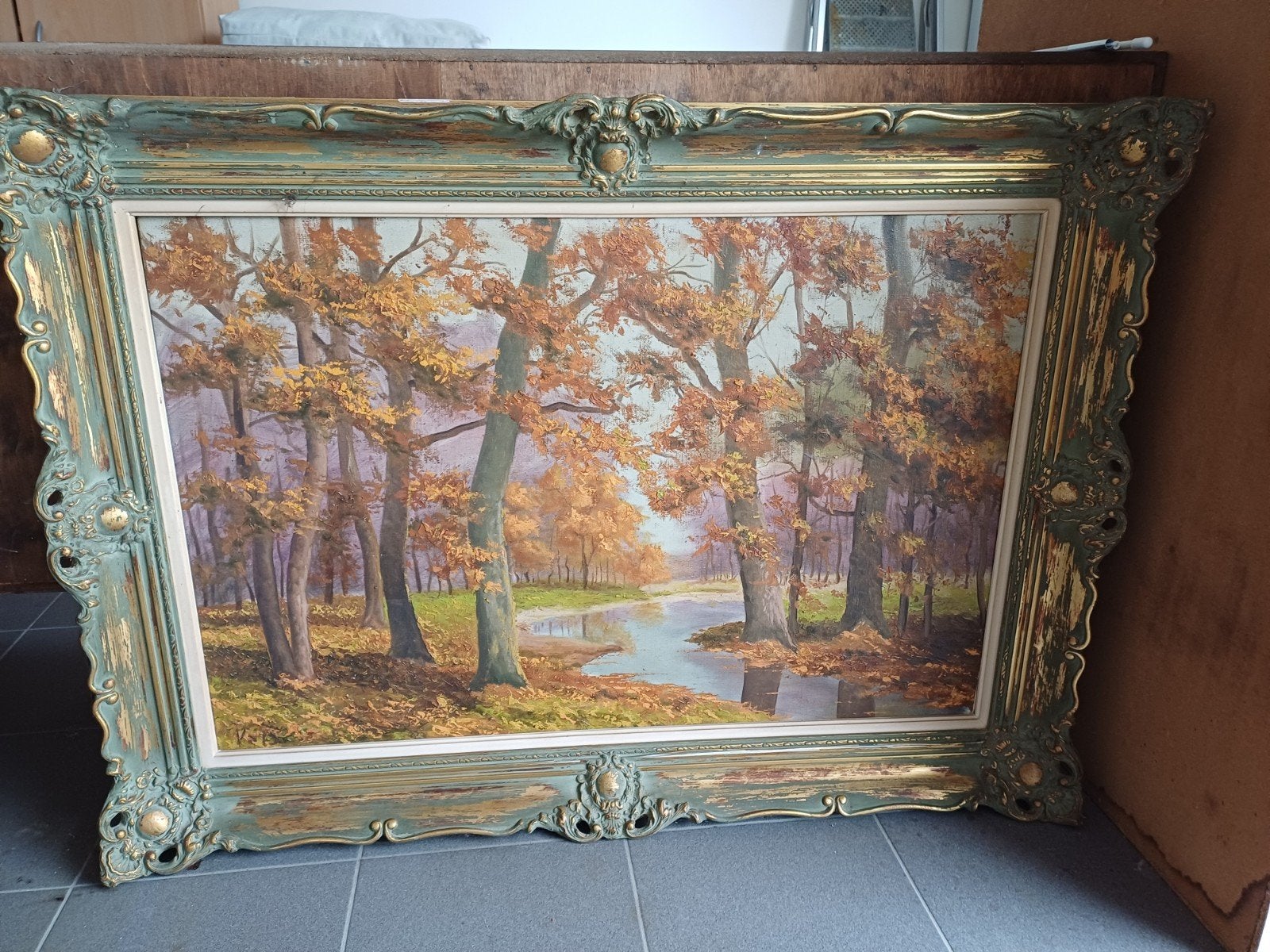 Peinture de Jaak Van Wijck 120 cm x 80 cm, Enlèvement