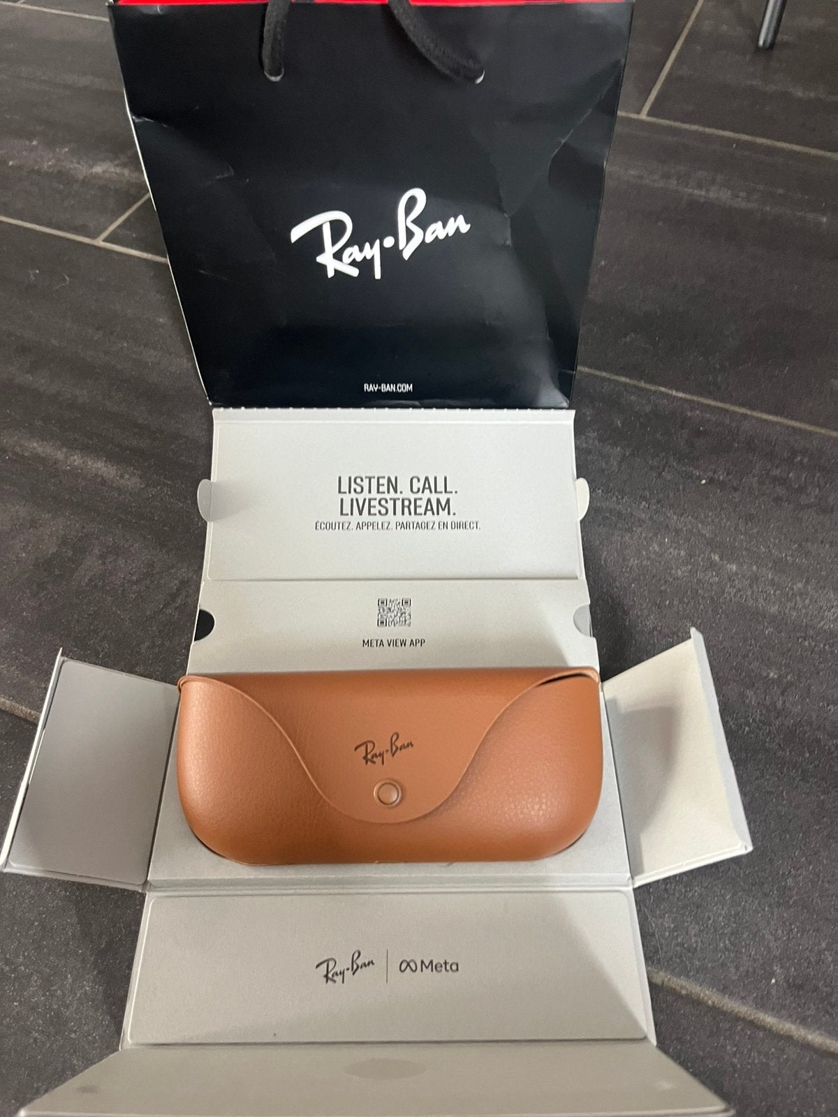 Ray Ban Meta Glases, Handtassen en Accessoires, Ophalen, Zwart, Zo goed als nieuw, Ray-Ban