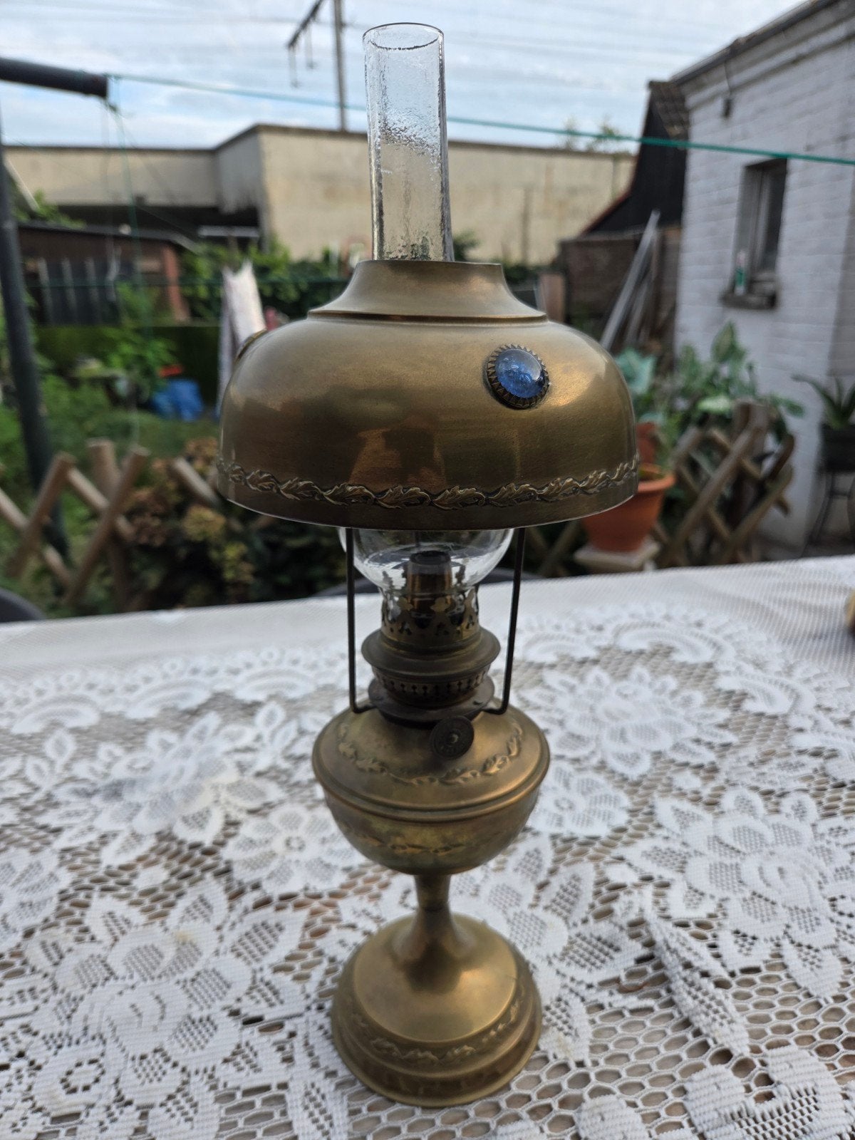 Te koop soort lamp kandelaar, Antiek en Kunst, Ophalen of Verzenden