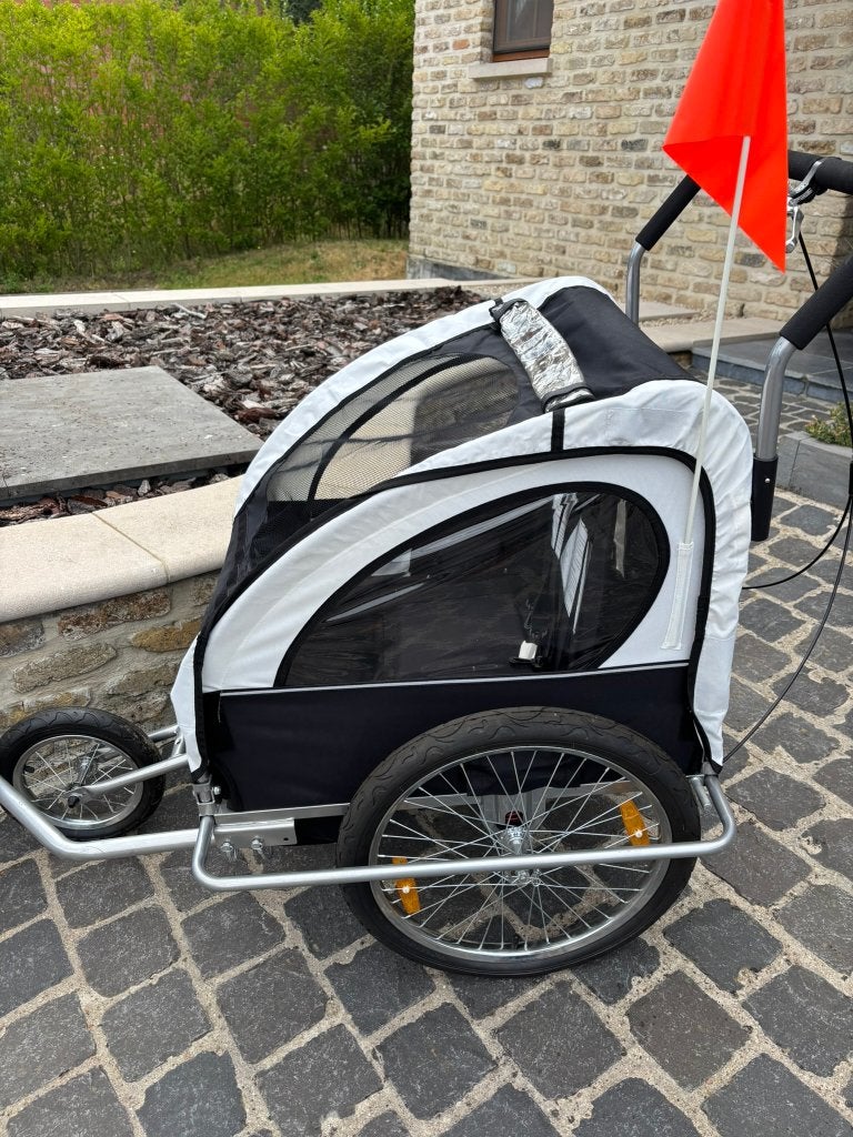 Fietskar en hardloopbuggy 2-in-1 (HOMdotCOM), Ophalen, Homcom, Vering, 20 tot 40 kg